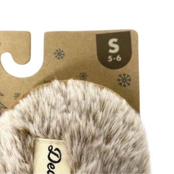 Dearfoams Womens Size Small (5-6) Mama Bear Red Plaid Scuff Slippers Memory Foam - Picture 6 of 6